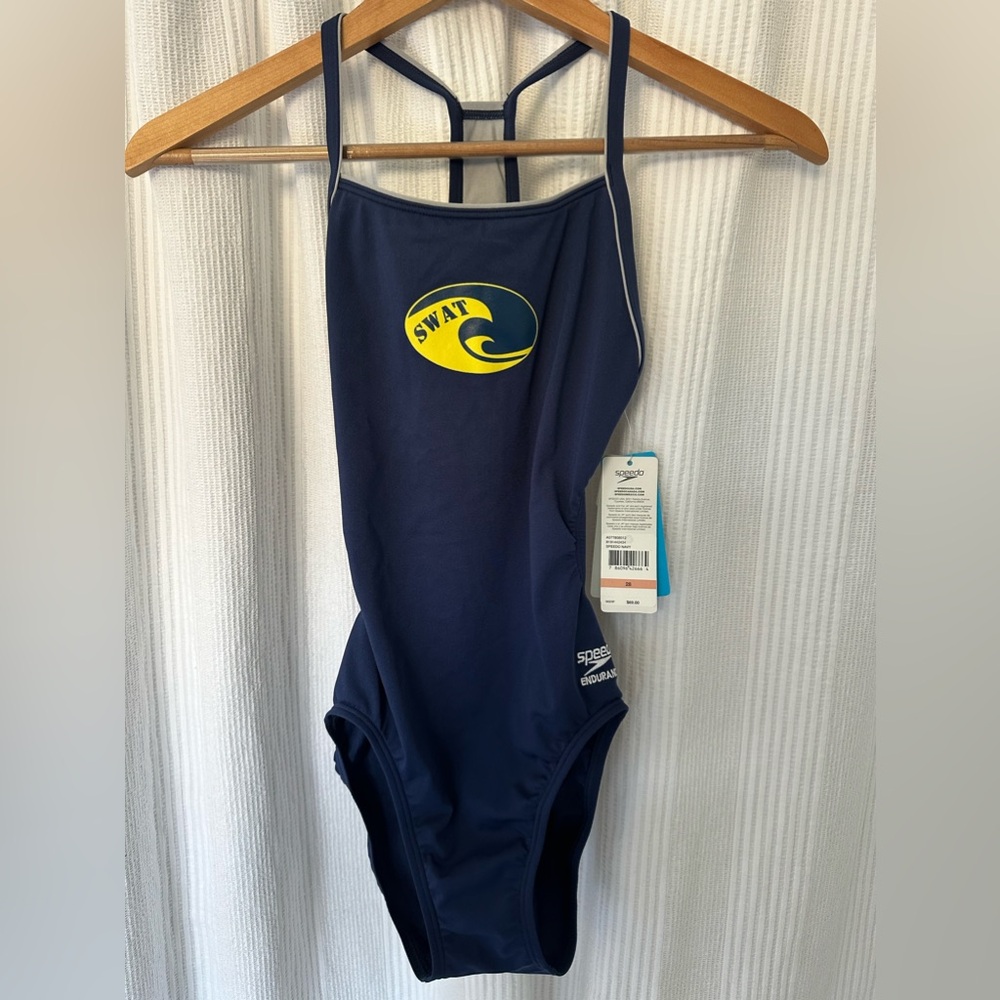 Speedo Endurance Navy Swim Suit Size 28 NEW with Tag